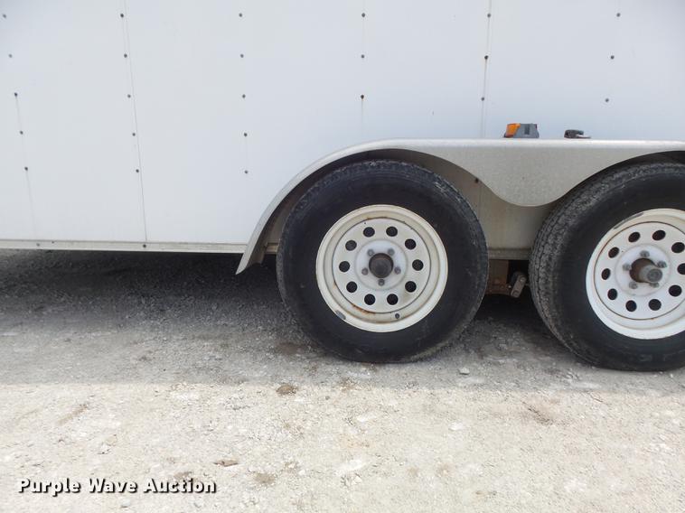 image for item DC7253 2004 Ingersoll Rand WS36 concrete saw and enclosed cargo trailer