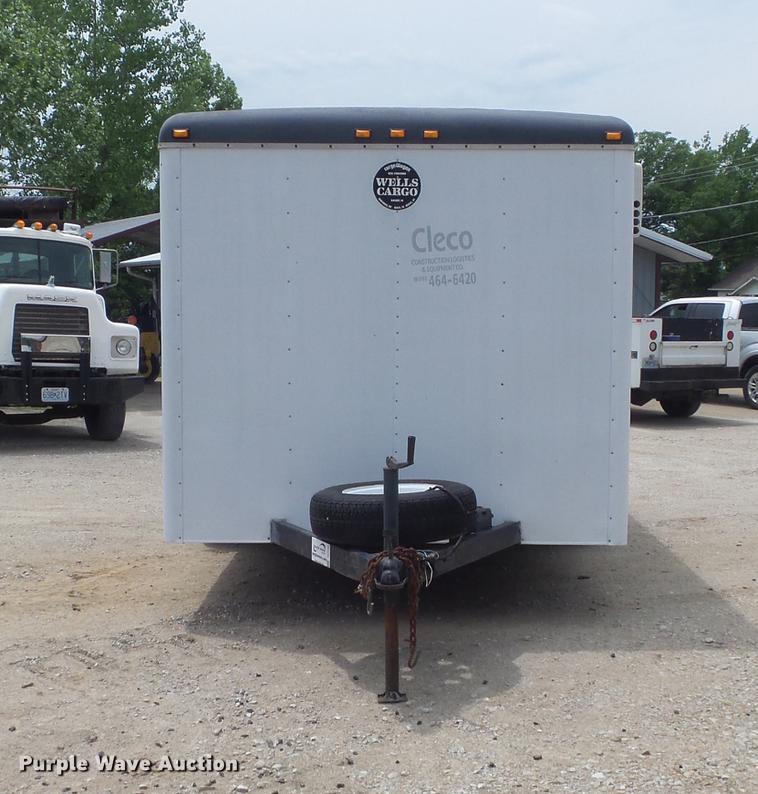image for item DC7256 1995 Wells Cargo CW121-102 enclosed cargo trailer