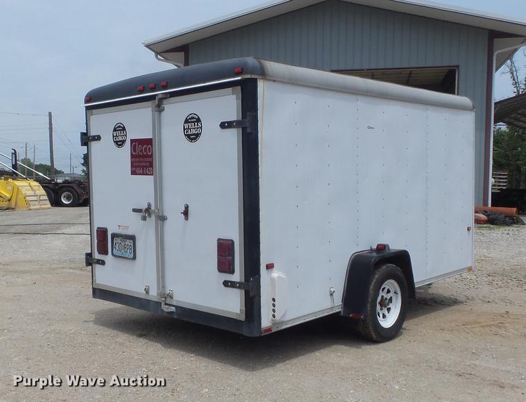image for item DC7256 1995 Wells Cargo CW121-102 enclosed cargo trailer