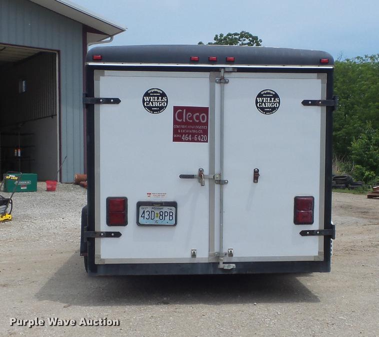 image for item DC7256 1995 Wells Cargo CW121-102 enclosed cargo trailer