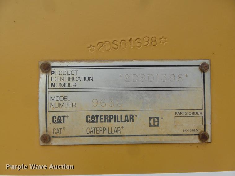 image for item DC7259 2001 Caterpillar 963C track loader