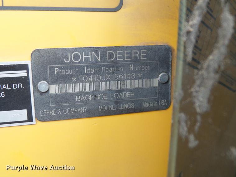 image for item DC7280 2008 John Deere 410J backhoe