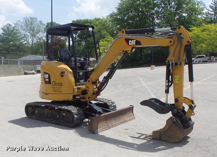 image for item DC7283 2016 Caterpillar 303E CR mini excavator