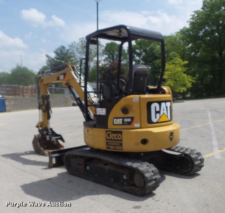 image for item DC7283 2016 Caterpillar 303E CR mini excavator