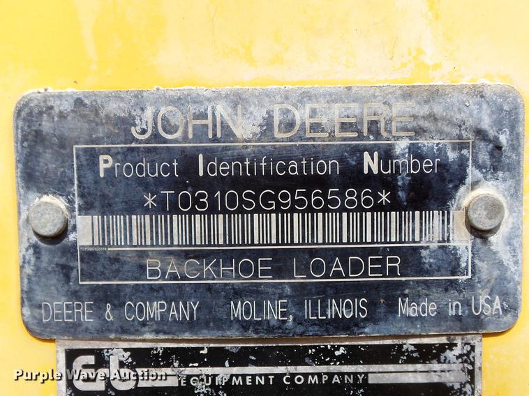 image for item DC7284 2006 John Deere 310SG backhoe