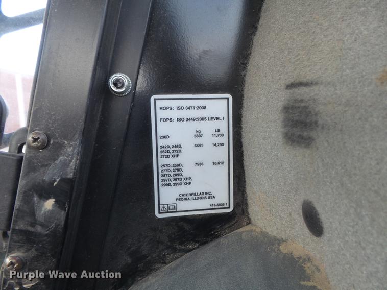 image for item DD7191 2015 Caterpillar 259D skid steer