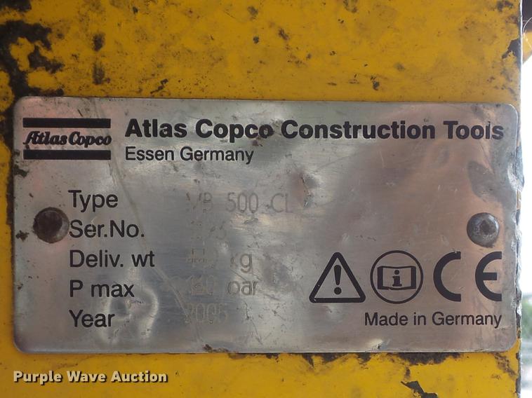 image for item DM9961 2005 Atlas Copco MB500CL breaker