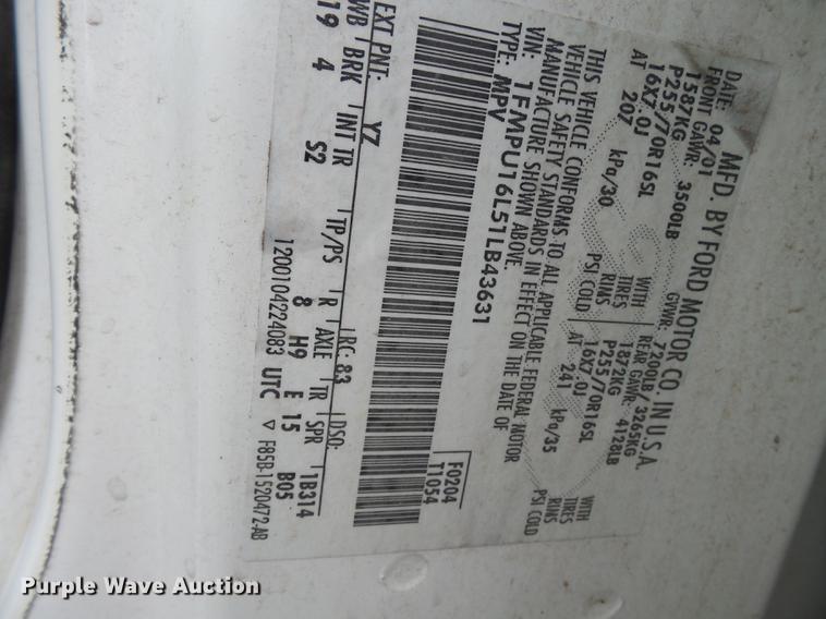 image for item DB7125 2001 Ford Expedition SUV