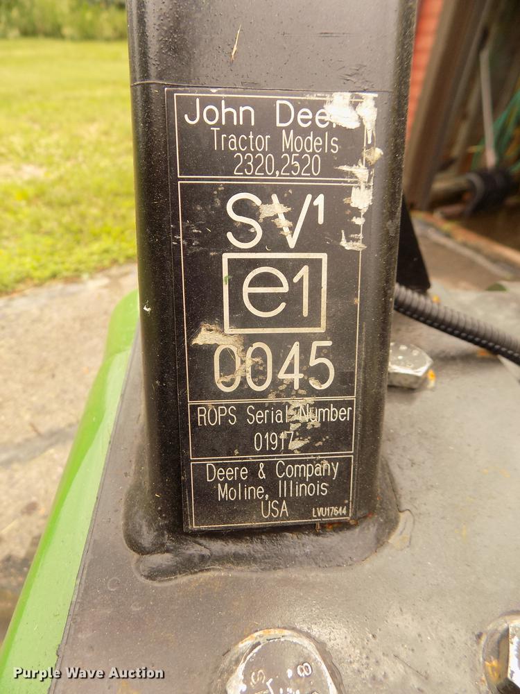 image for item DB8730 2006 John Deere 2320 MFWD tractor