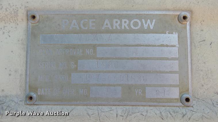 image for item DC3057 1981 Pace Arrow RV