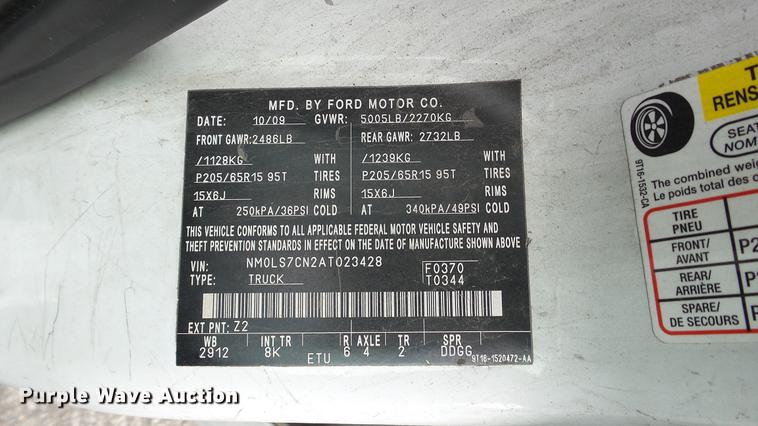 image for item DC5521 2010 Ford Transit Connect van