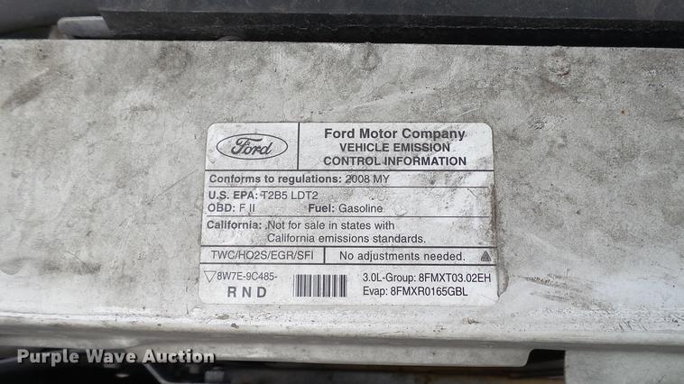 image for item DC5532 2008 Ford Ranger SuperCab pickup truck