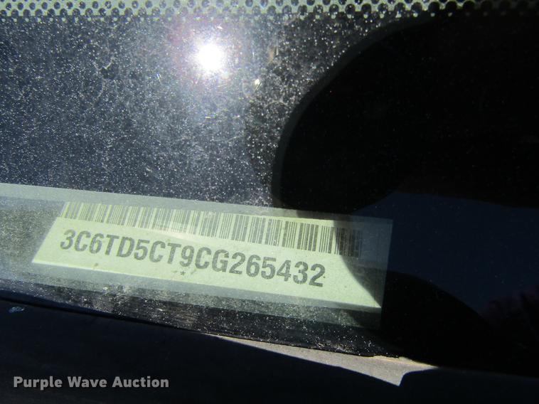 image for item DD5685 2012 Dodge Ram 2500 Crew Cab pickup truck