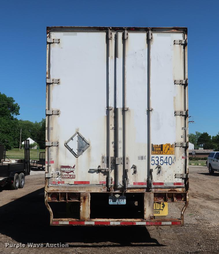 image for item DD9589 2000 Wabash dry van trailer