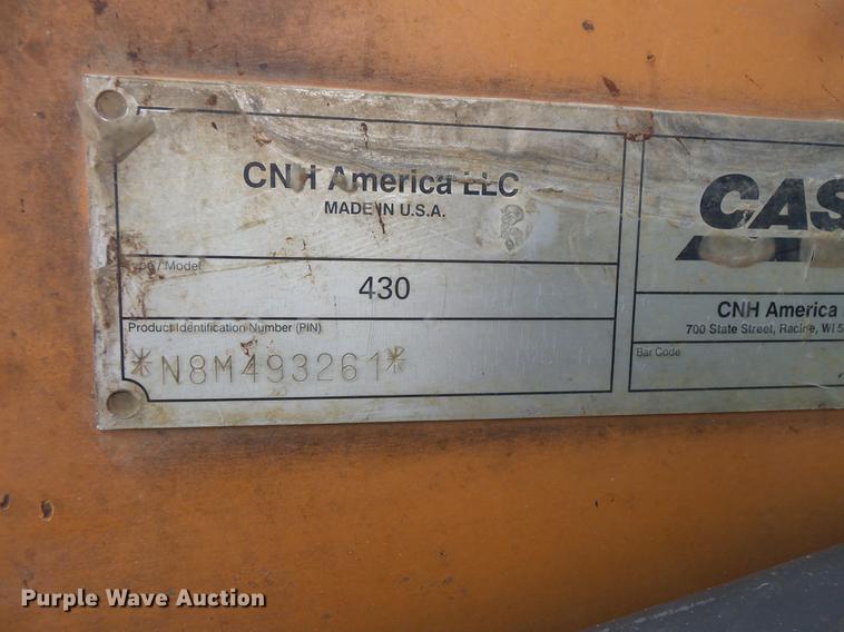 image for item DV9306 2008 Case 430 skid steer