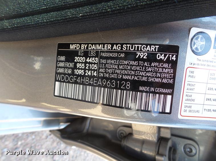 image for item EI9586 2014 Mercedes Benz C250