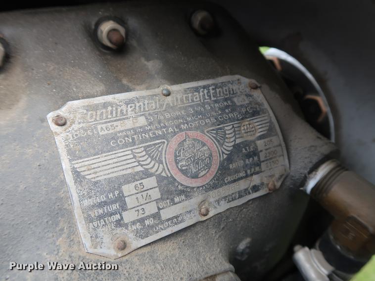 image for item EP9363 1946 Taylorcraft BC12D airplane