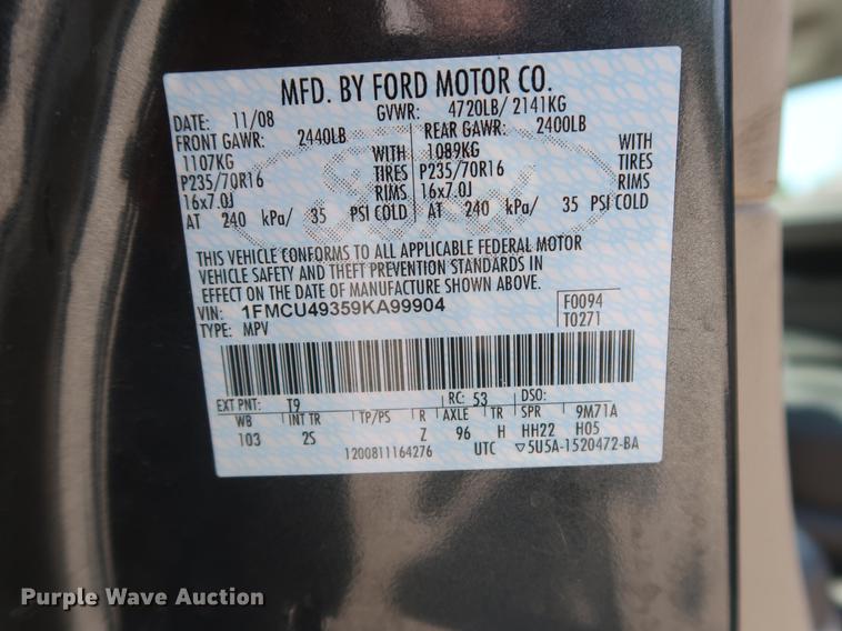image for item EP9415 2009 Ford Escape Hybrid SUV