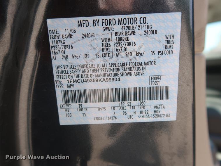 image for item EP9415 2009 Ford Escape Hybrid SUV