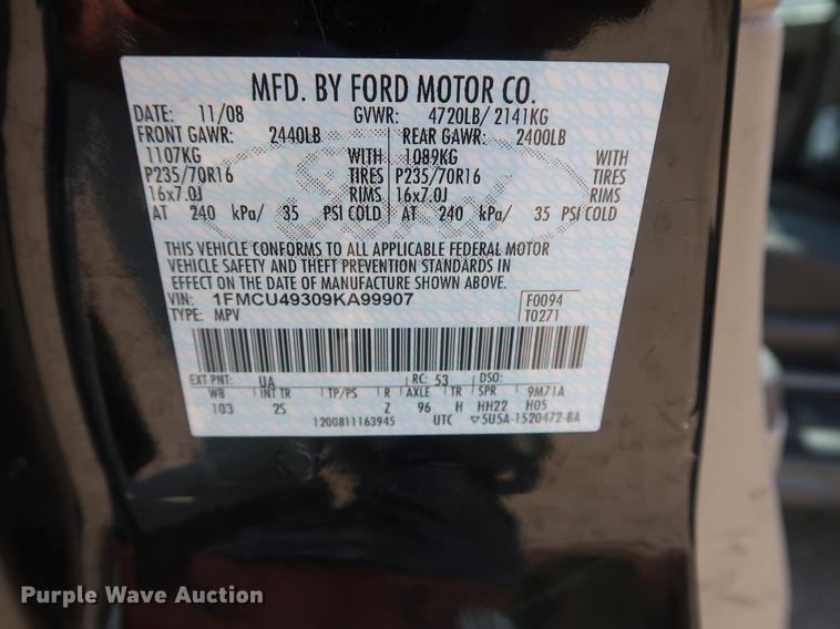 image for item EP9416 2009 Ford Escape Hybrid SUV