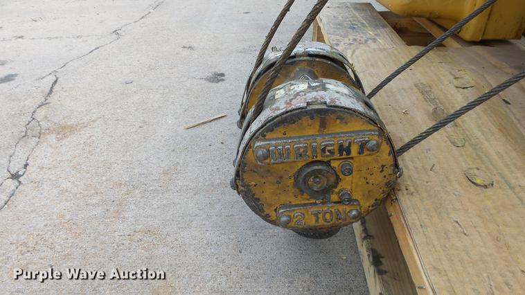 image for item ET9684 Wright wire rope hoist