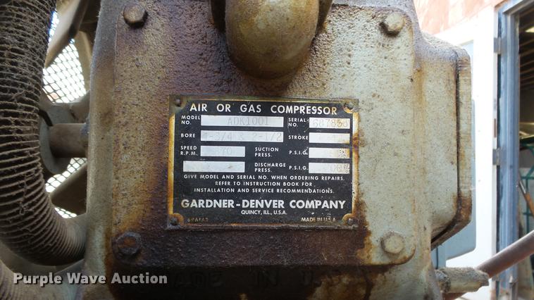 image for item ET9686 Gardner Denver air compressor