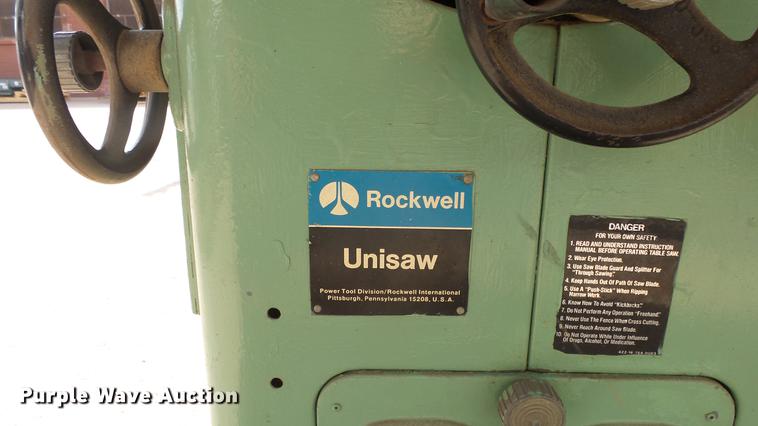 image for item ET9693 Rockwell 34-761 table saw