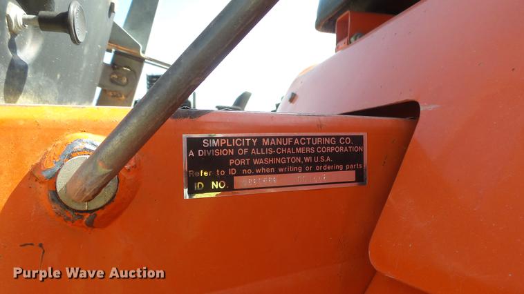 image for item EZ9388 Allis Chalmers Simplicity lawn mower