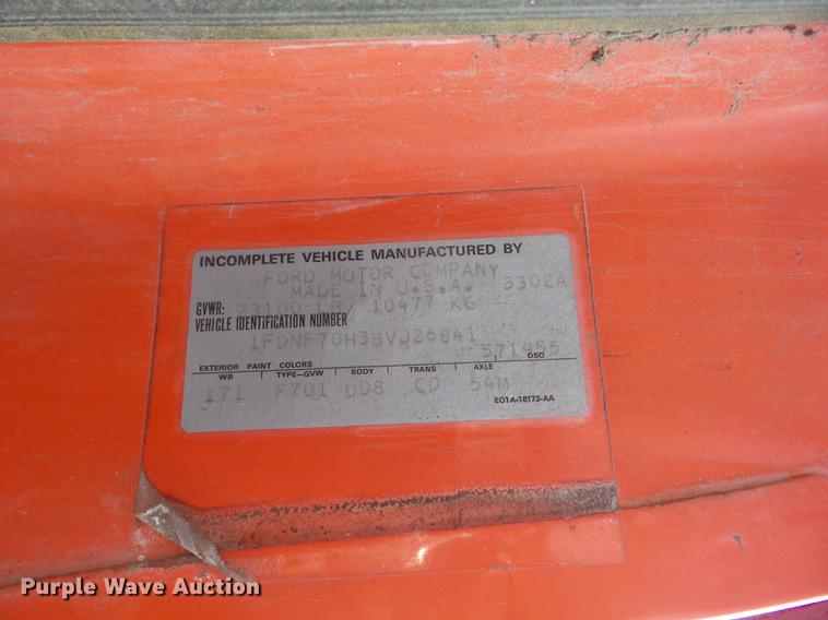 image for item J8504 1981 Ford F700 flatbed truck