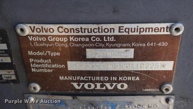image for item DB6008 2007 Volvo EC210C L excavator