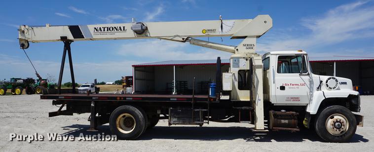 image for item DB6009 1996 Ford LN7000 crane truck