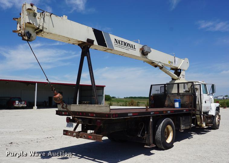 image for item DB6009 1996 Ford LN7000 crane truck