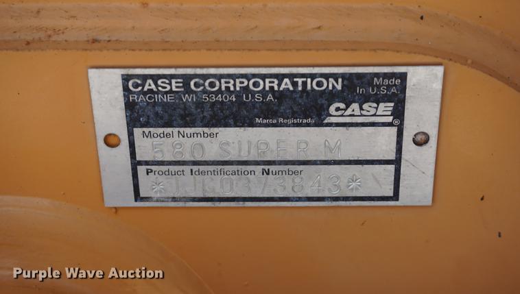 image for item DB6010 2002 Case 580 Super M backhoe