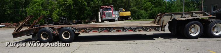 image for item DB6011 1966 Dorsey HTS-25 low boy equipment trailer