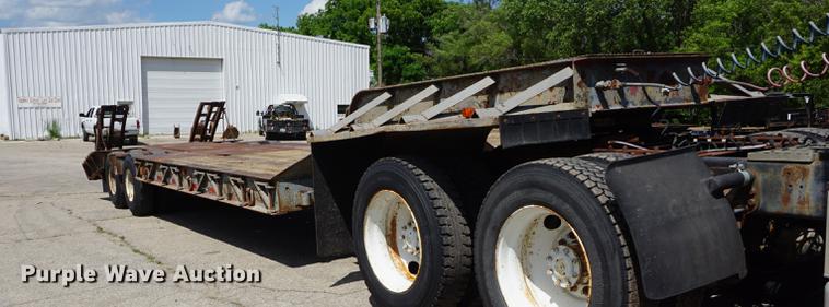 image for item DB6011 1966 Dorsey HTS-25 low boy equipment trailer