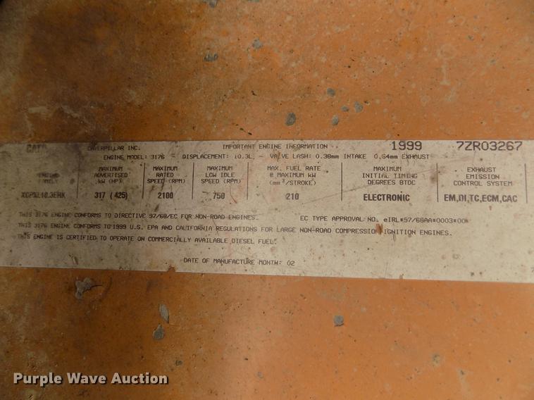 image for item DB8732 1999 Caterpillar 345B L excavator