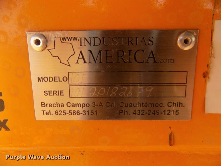 image for item DB8736 2018 Industrias America 10F box scraper