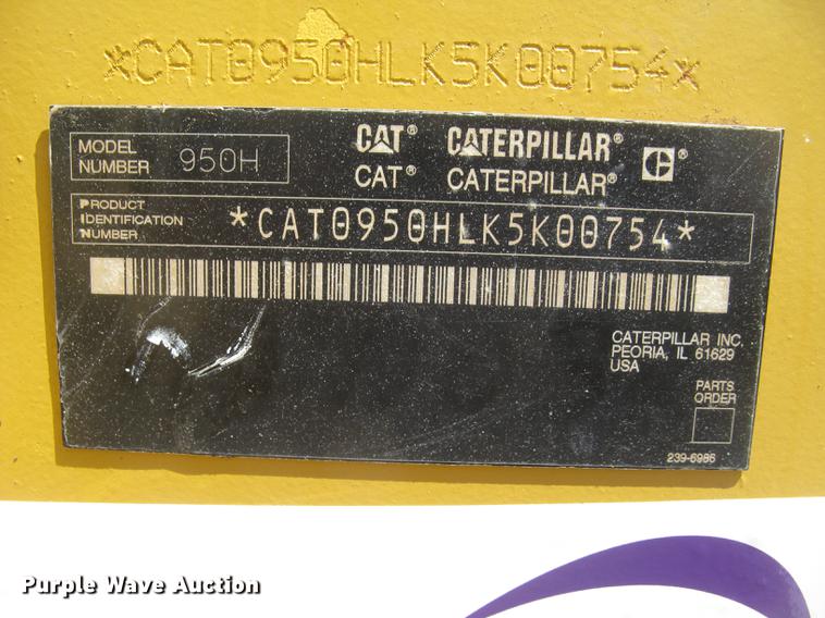 image for item DC2256 2006 Caterpillar 950H wheel loader
