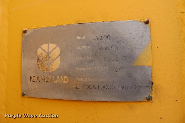 image for item DD4257 2000 New Holland LW190 wheel loader