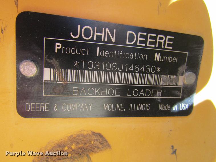 image for item DD5689 2007 John Deere 310SJ backhoe