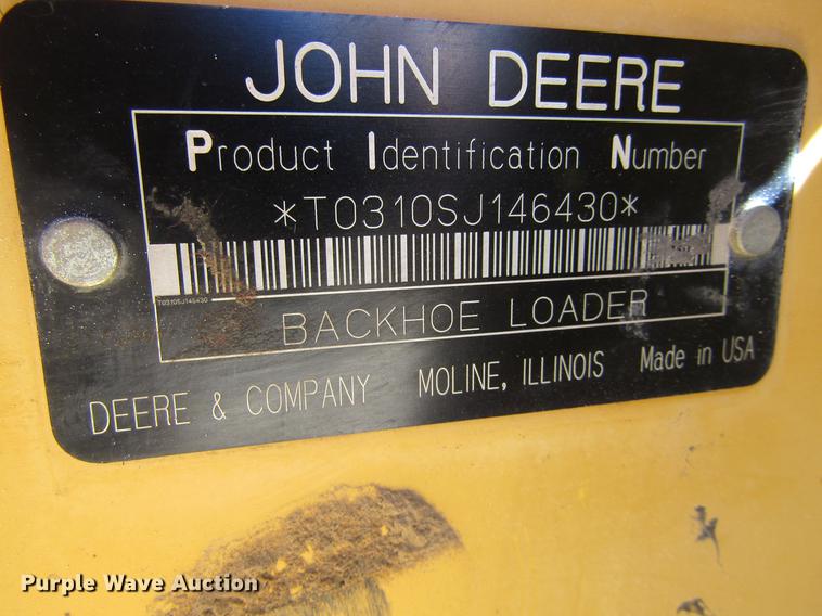 image for item DD5689 2007 John Deere 310SJ backhoe