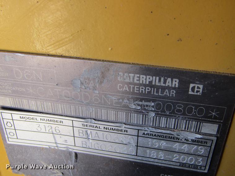 image for item DD5691 2004 Caterpillar D6N XL dozer