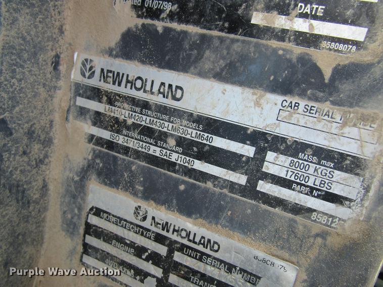 image for item DD8489 2000 New Holland LM430 telehandler