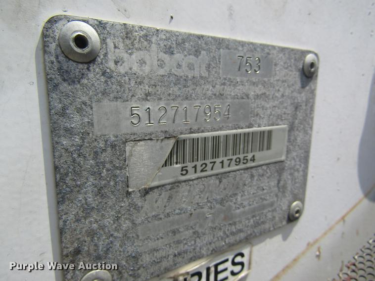 image for item DD8498 1994 Bobcat 753 skid steer