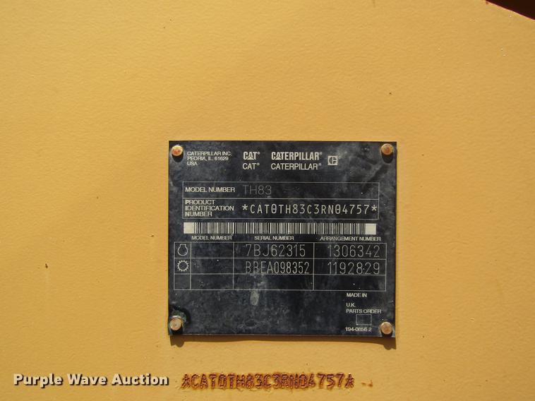 image for item DD8818 2002 Caterpillar TH83 telehandler