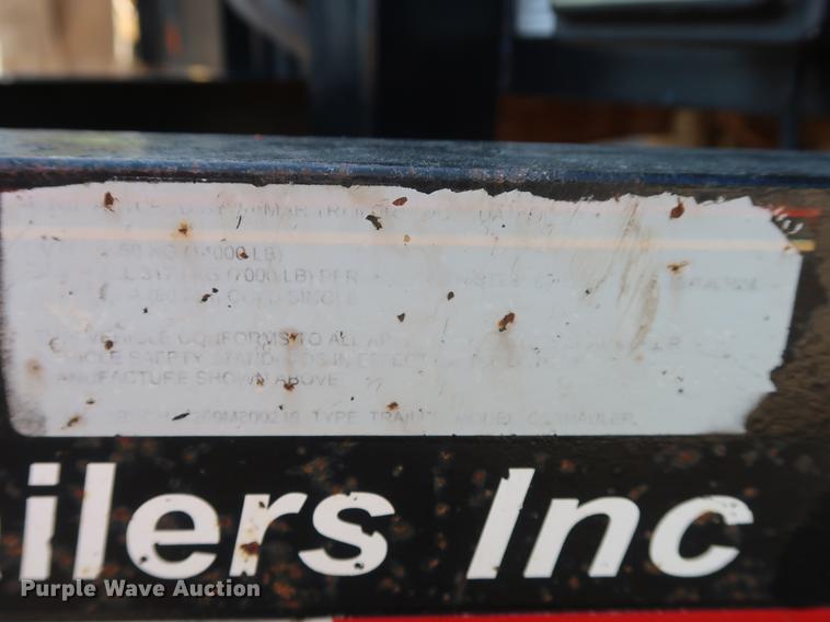 image for item DD9588 2009 Lamar utility trailer with mud jack system