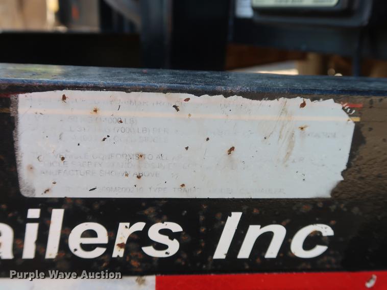 image for item DD9588 2009 Lamar utility trailer with mud jack system