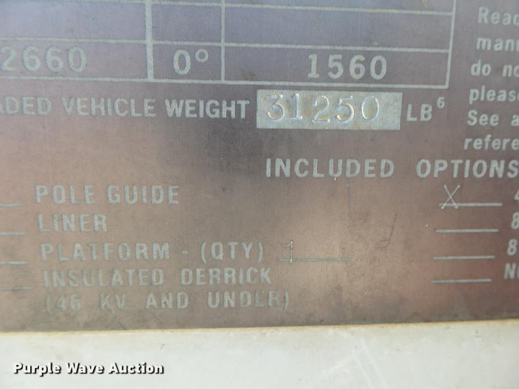 image for item DE3662 2004 International 7400 digger derrick truck