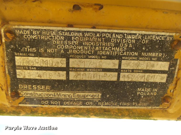 image for item DE3665 Dresser 175C track loader