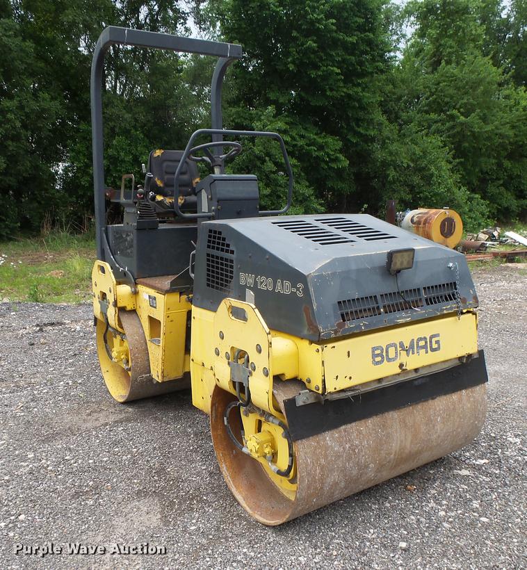 image for item DE3678 1995 Bomag BW120AD-3 double drum vibratory roller